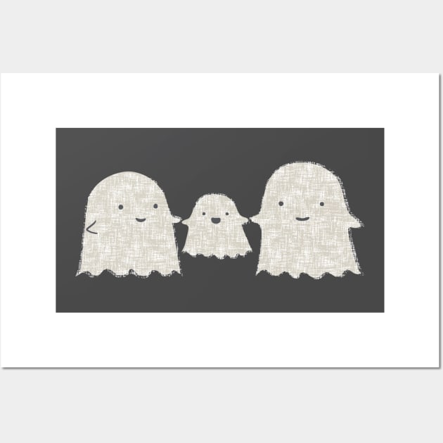 Ghost Family Wall Art by Cecilia Mok